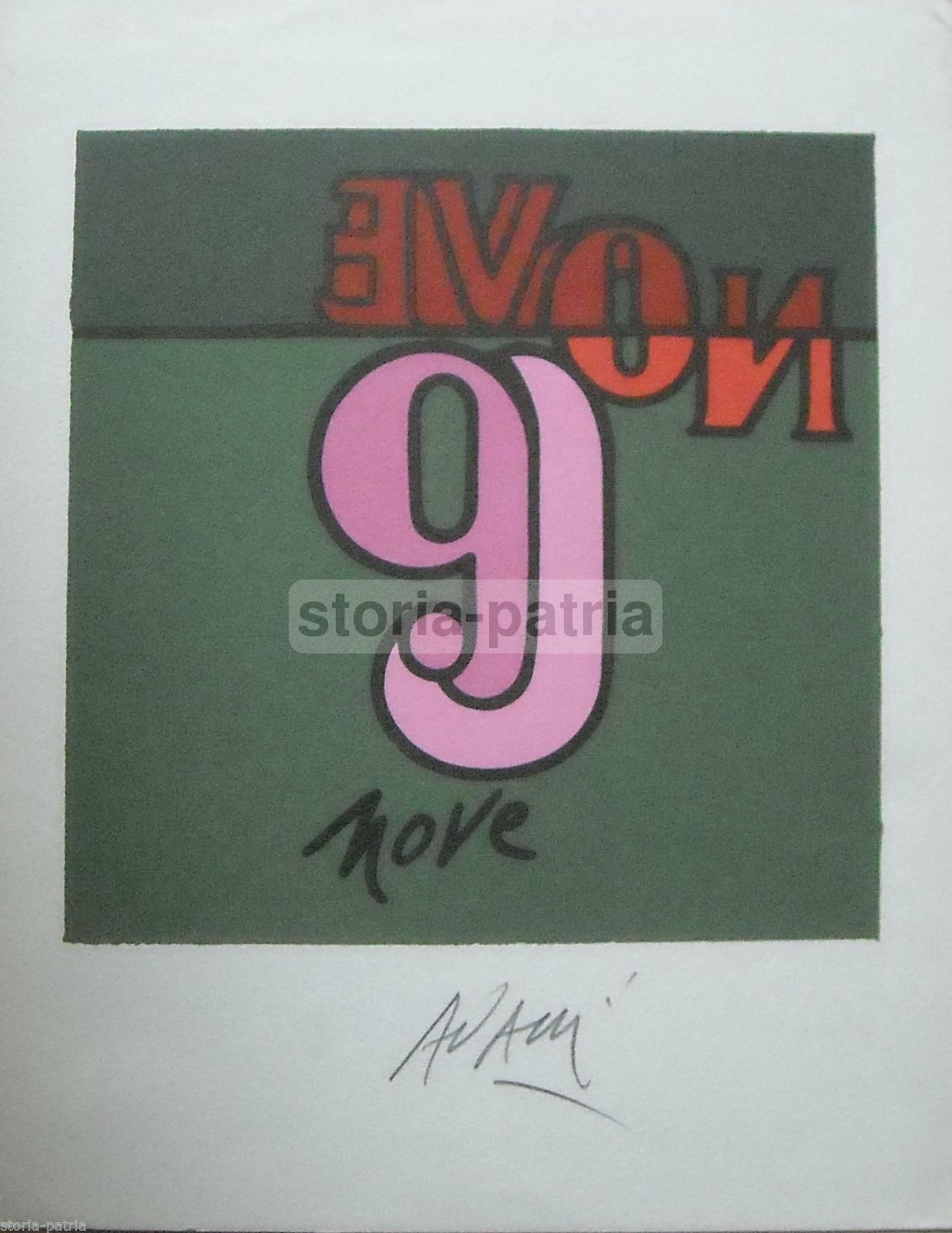 Valerio Adami: Grafica Originale Bolaffi Arte N. 9 Firmata Offset