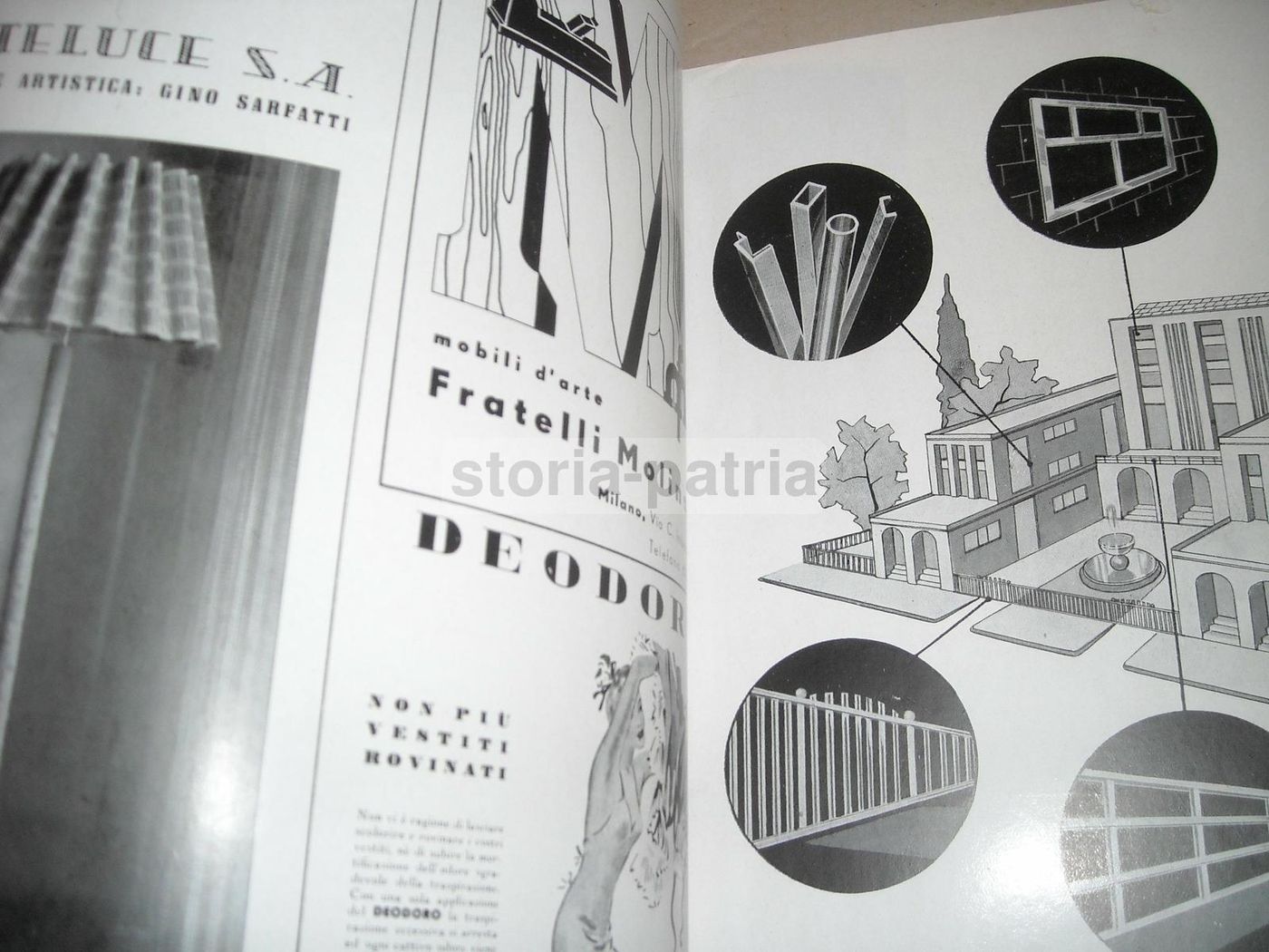Rivista Lo Stile, Febbraio 1942: Giò Ponti, Fornasetti, Fontana Arte
