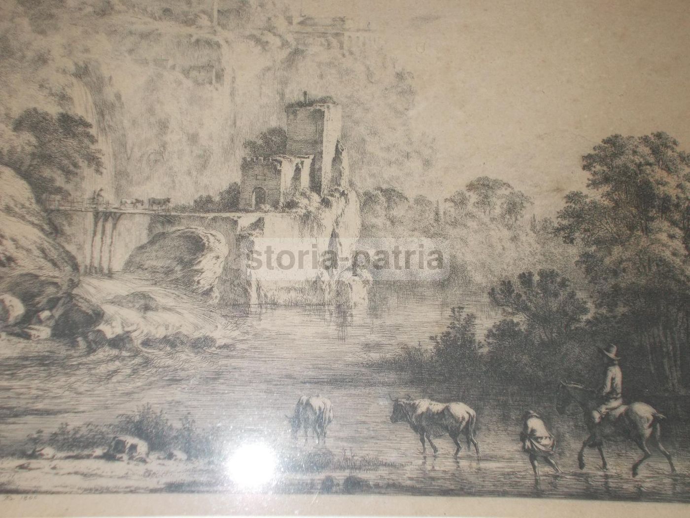 Incisione Debucourt 1800 Scena Pastorale Bucolica Acquaforte