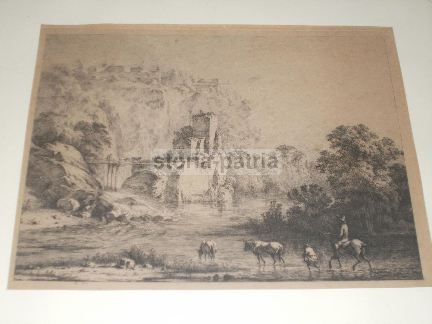 Incisione Debucourt 1800 Scena Pastorale Bucolica Acquaforte