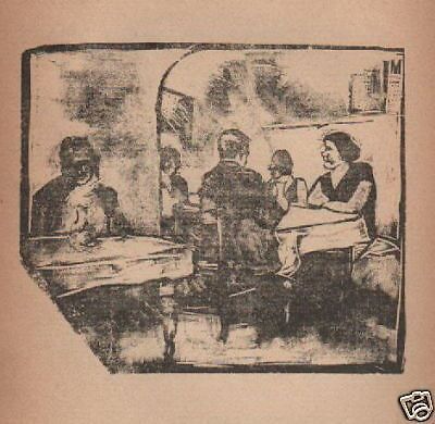 Xilografia Antica Di Mino Maccari, Siena, Anni '20 '30