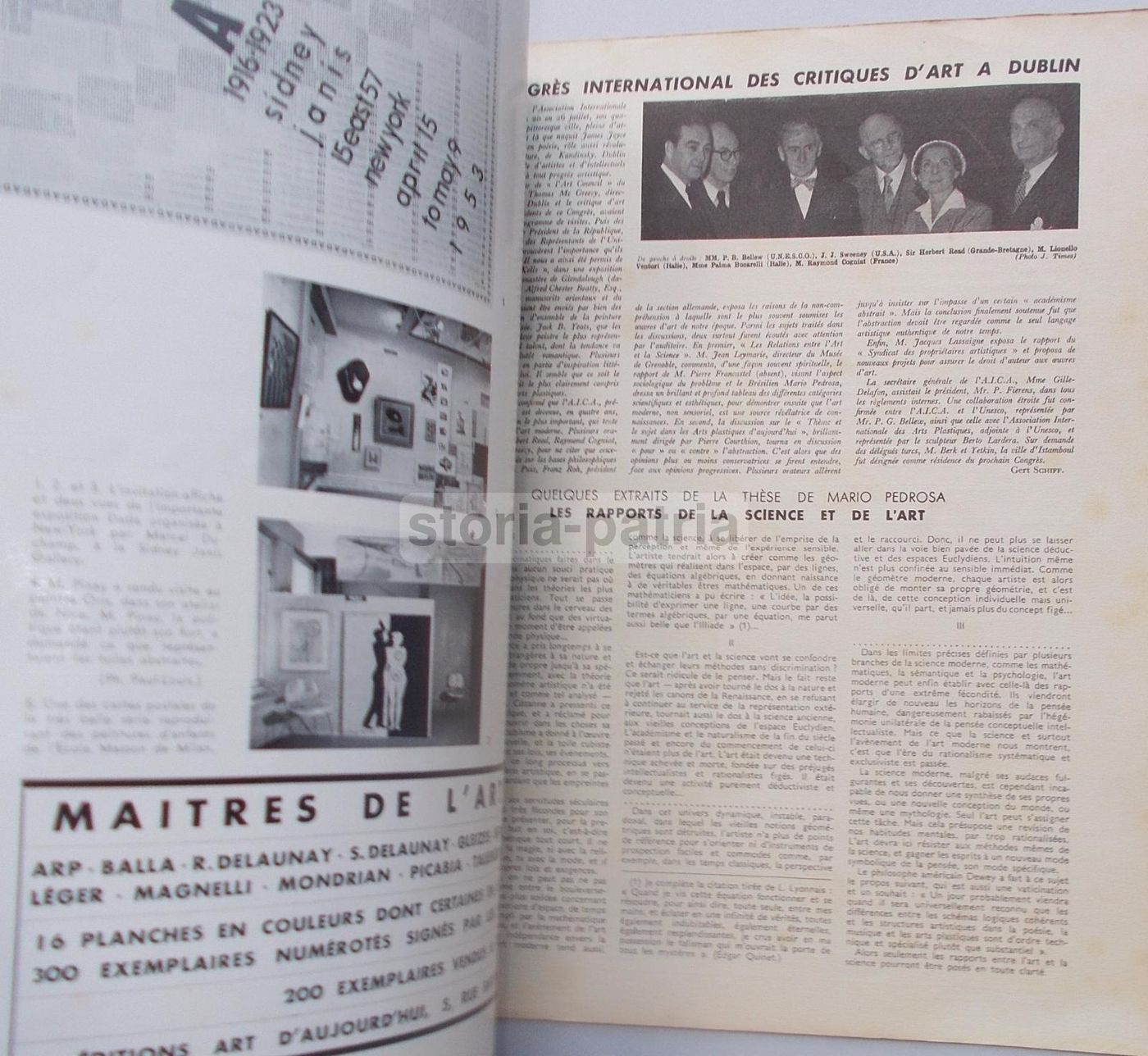 Art d'Aujourd'Hui 1953: Jean Arp, Blaue Reiter E Astrattismo Ad Amburgo