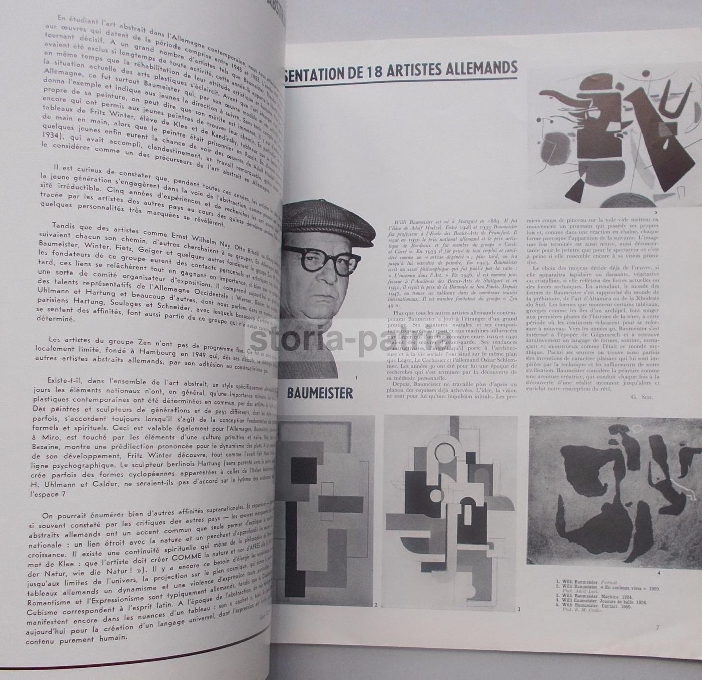 Art d'Aujourd'Hui 1953: Jean Arp, Blaue Reiter E Astrattismo Ad Amburgo