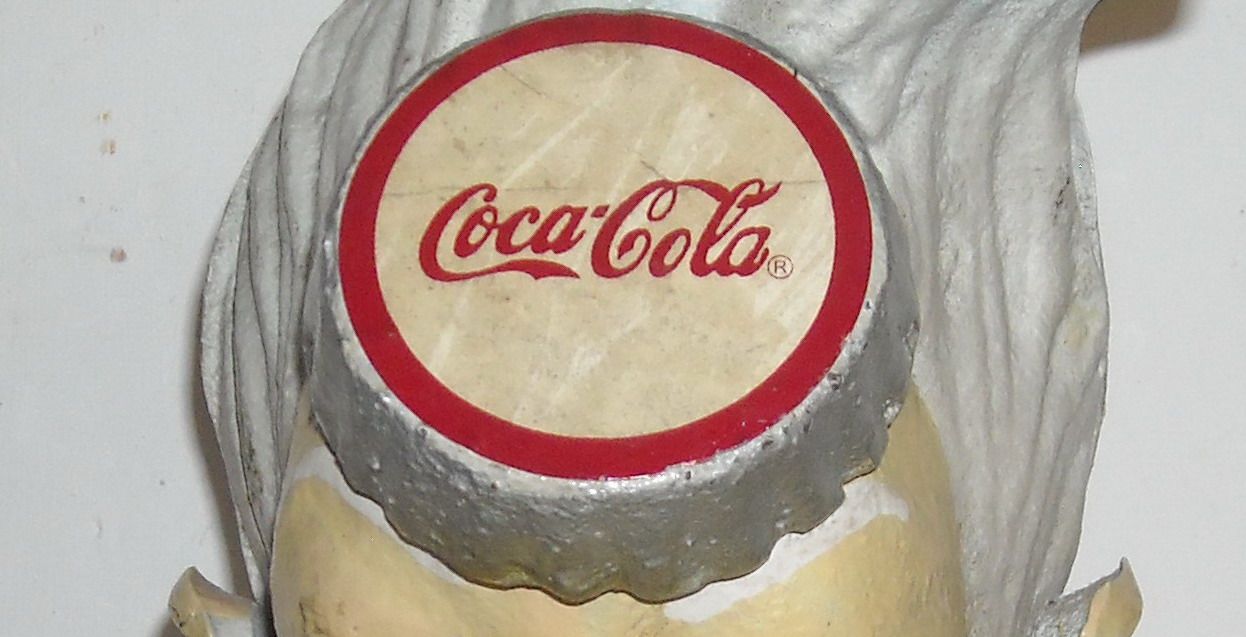 Salvadanaio Coca Cola Vintage Scultura Pubblicitaria