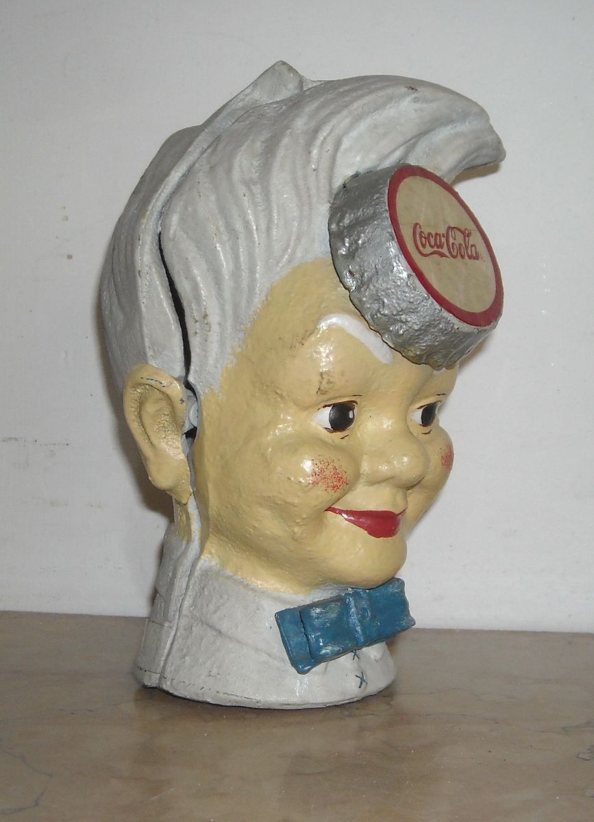 Salvadanaio Coca Cola Vintage Scultura Pubblicitaria