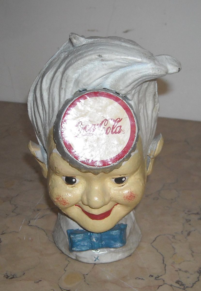 Salvadanaio Coca Cola Vintage Scultura Pubblicitaria
