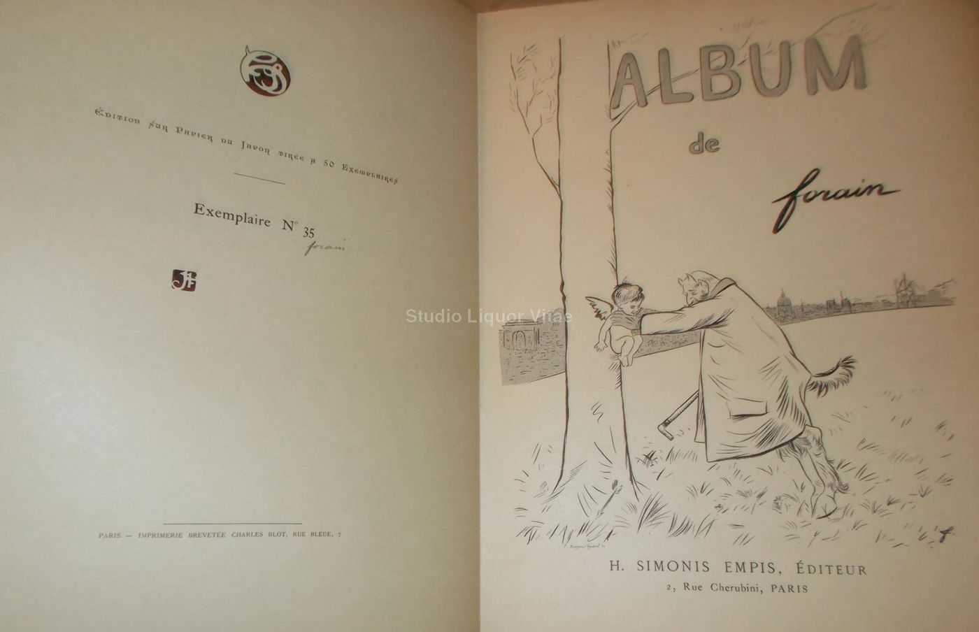 Album De Forain 1893 Edizione Limitata 50 Copie Numerate