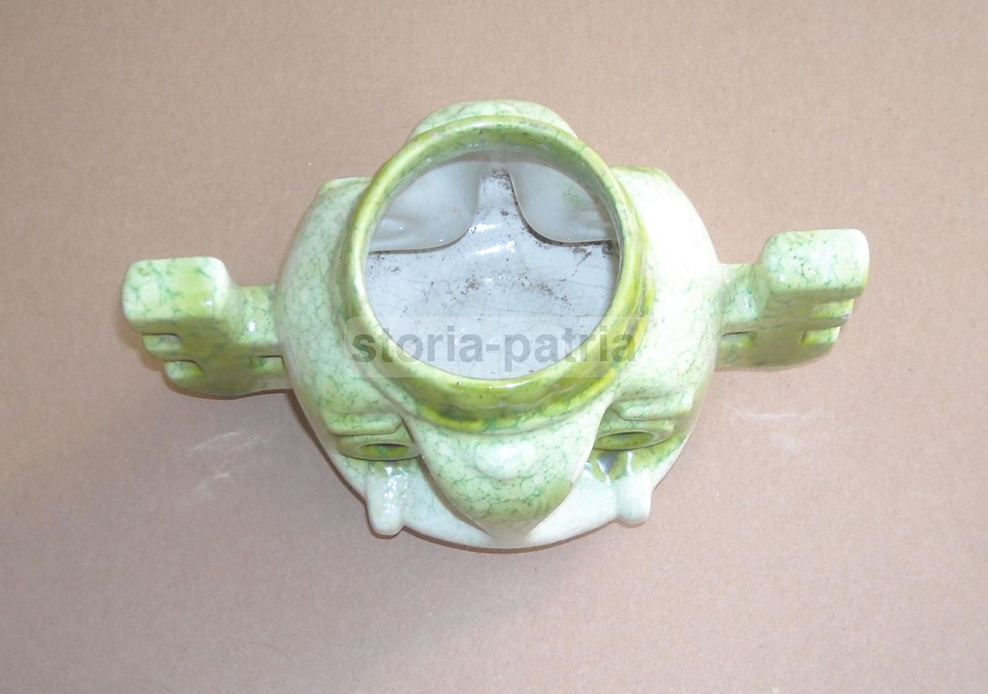 Vaso Antropomorfo In Ceramica Smaltata