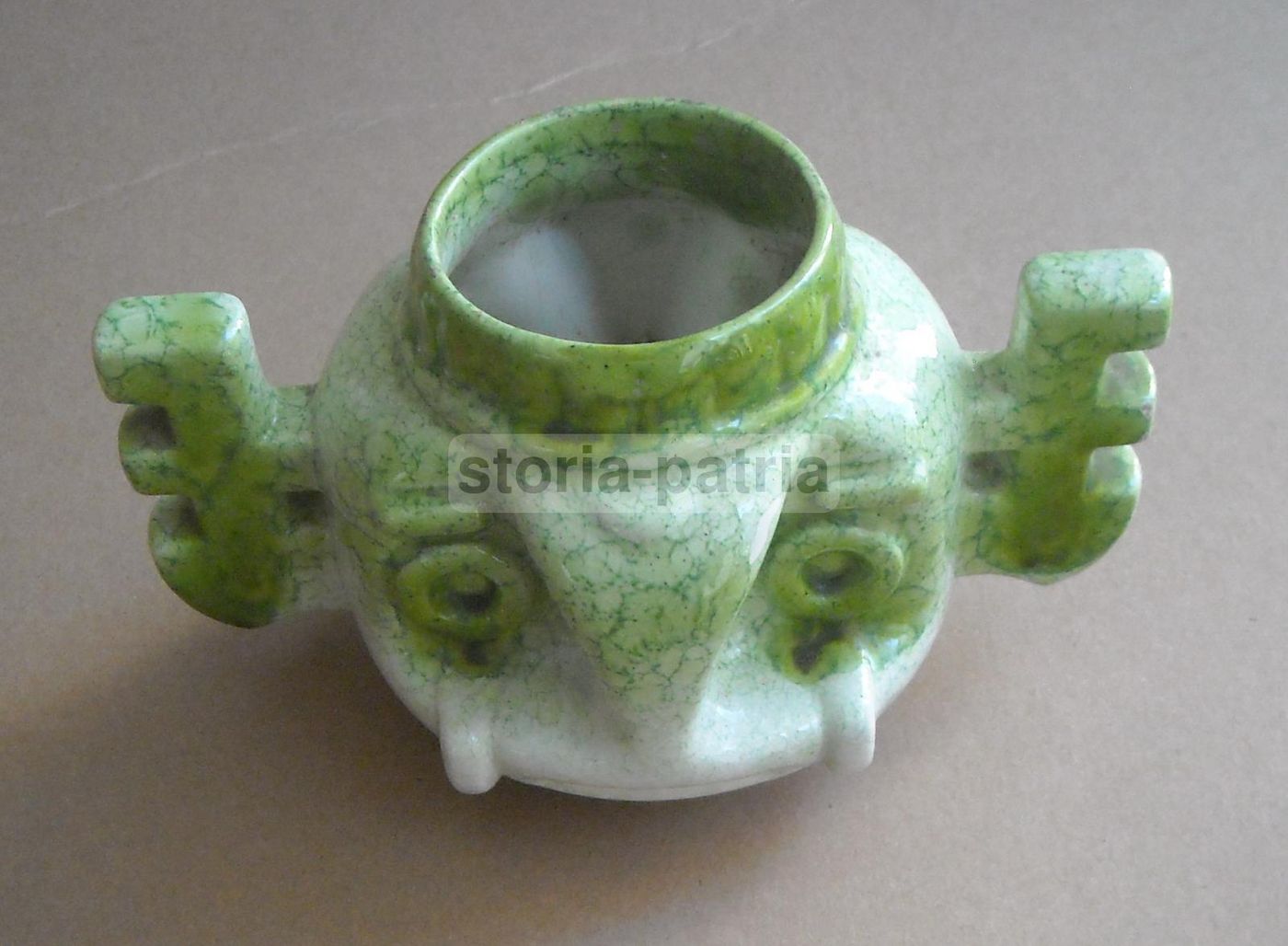 Vaso Antropomorfo In Ceramica Smaltata