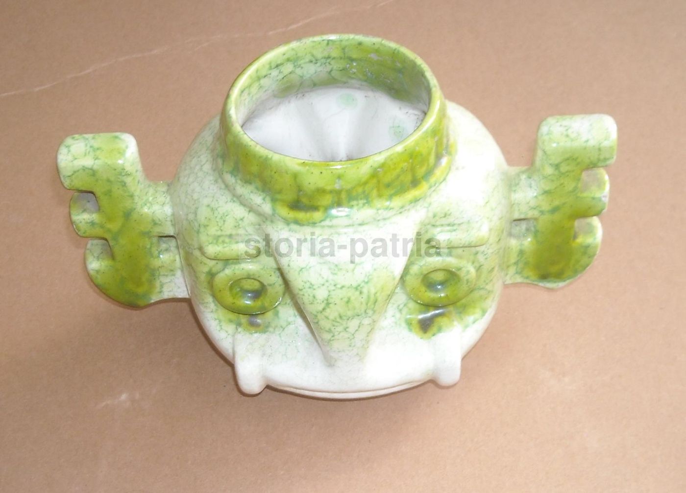 Vaso Antropomorfo In Ceramica Smaltata