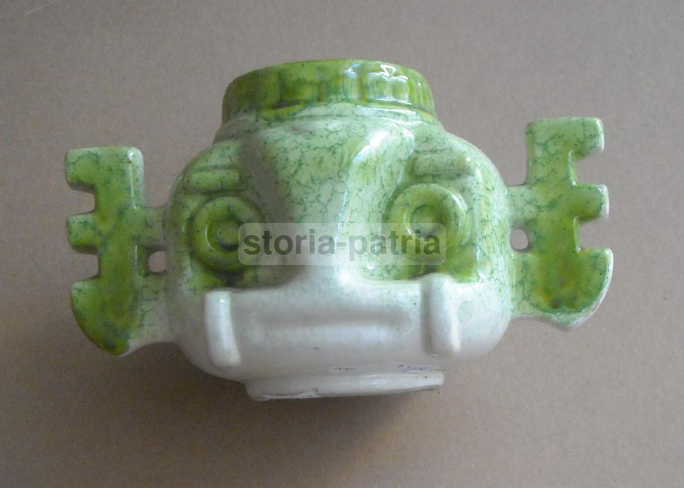 Vaso Antropomorfo In Ceramica Smaltata