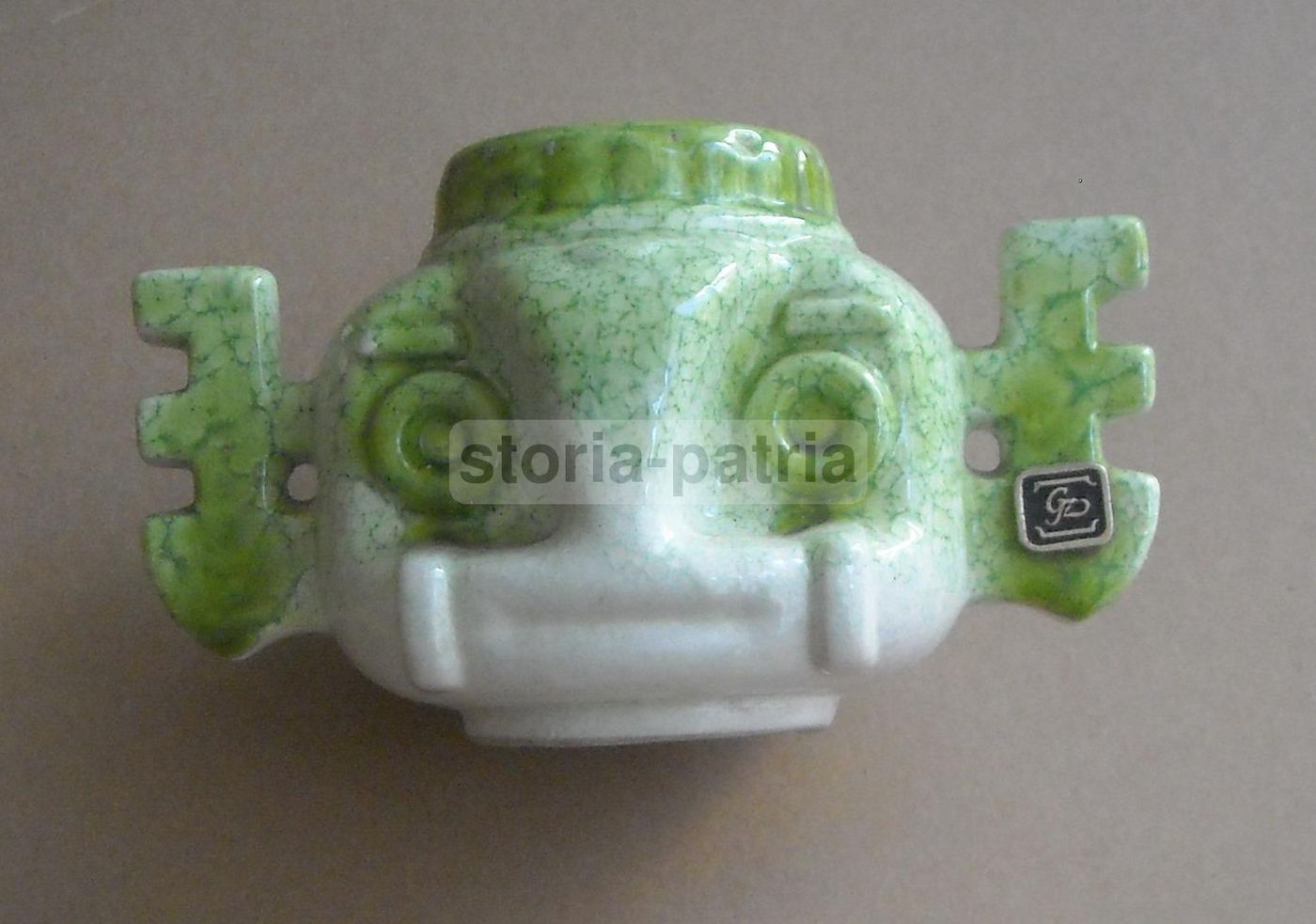 Vaso Antropomorfo In Ceramica Smaltata