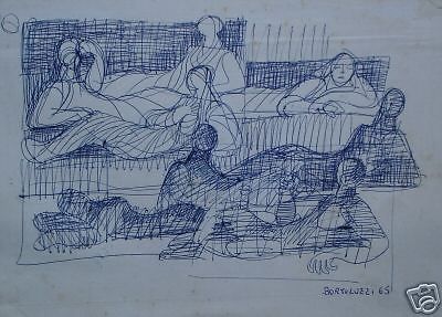 Alfredo Bortoluzzi: Disegno Originale (1965), Arte Contemporanea Bauhaus