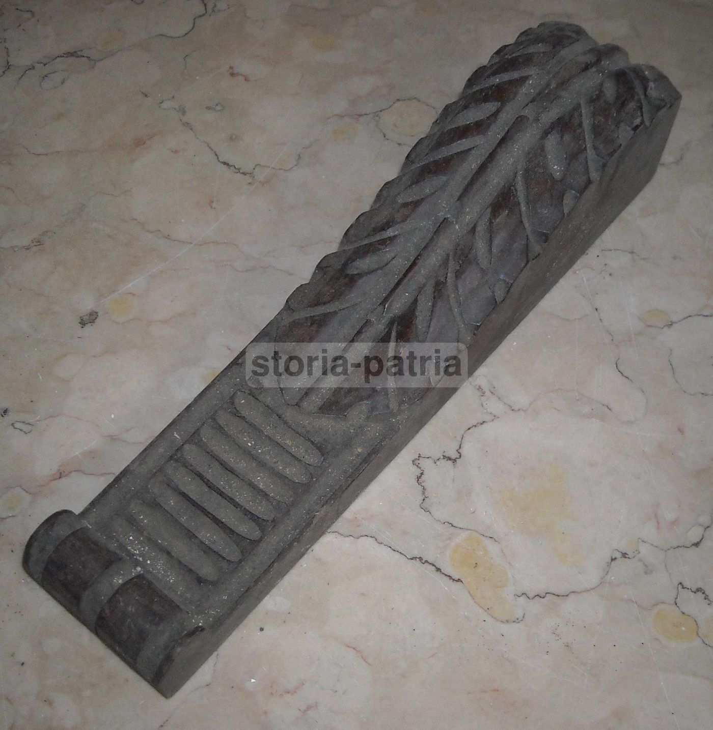 Fregio Decorativo In Legno Intagliato Epoca Liberty, Fine '800