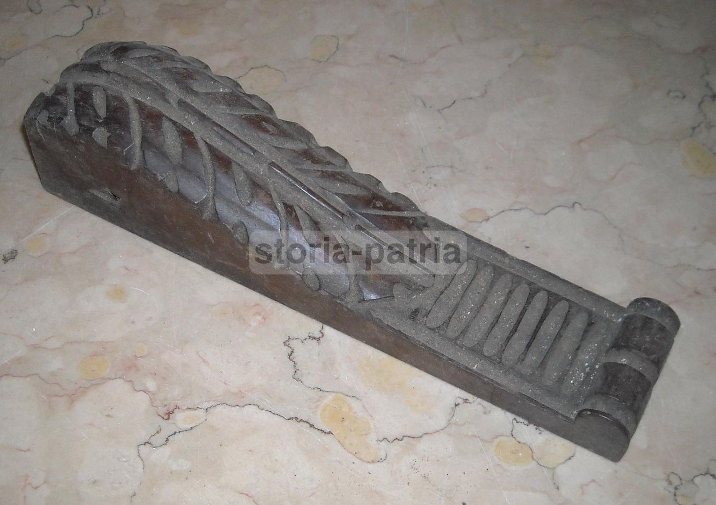 Fregio Decorativo In Legno Intagliato Epoca Liberty, Fine '800