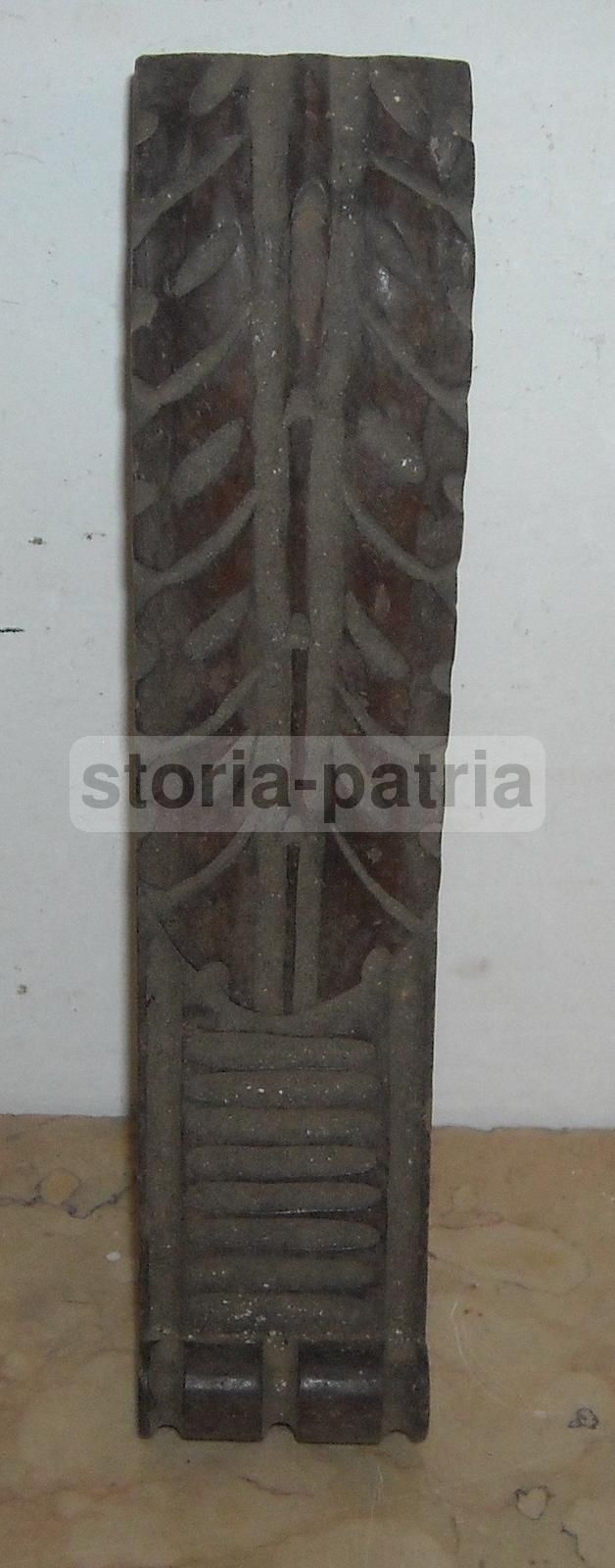 Fregio Decorativo In Legno Intagliato Epoca Liberty, Fine '800
