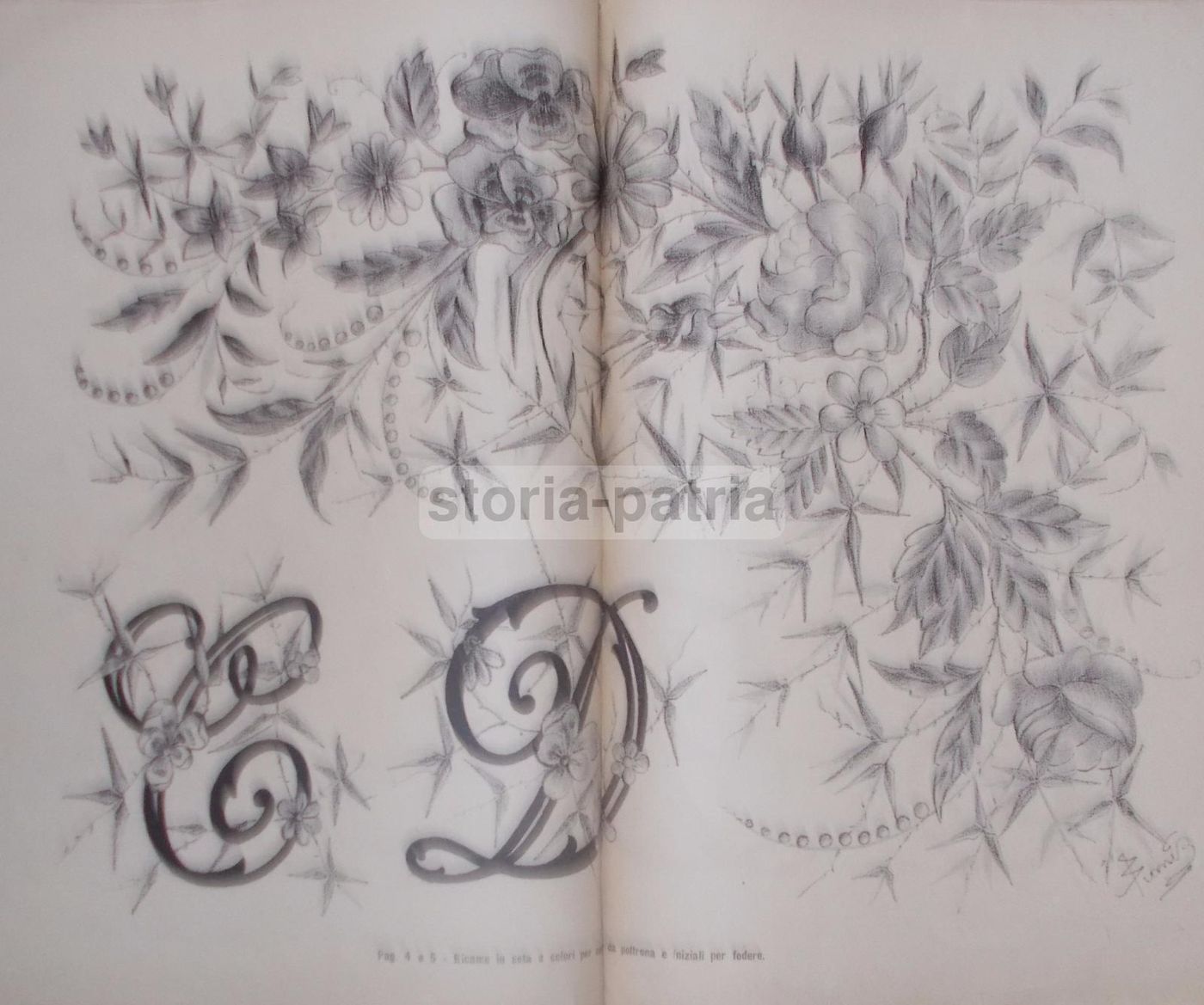 L'Arte In Famiglia: Italo Bianchi 1896 Modelli Ricamo E Monogrammi