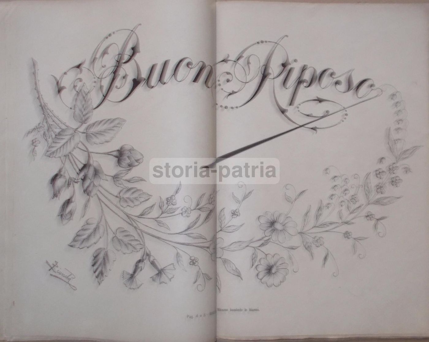 L'Arte In Famiglia: Italo Bianchi 1896 Modelli Ricamo E Monogrammi