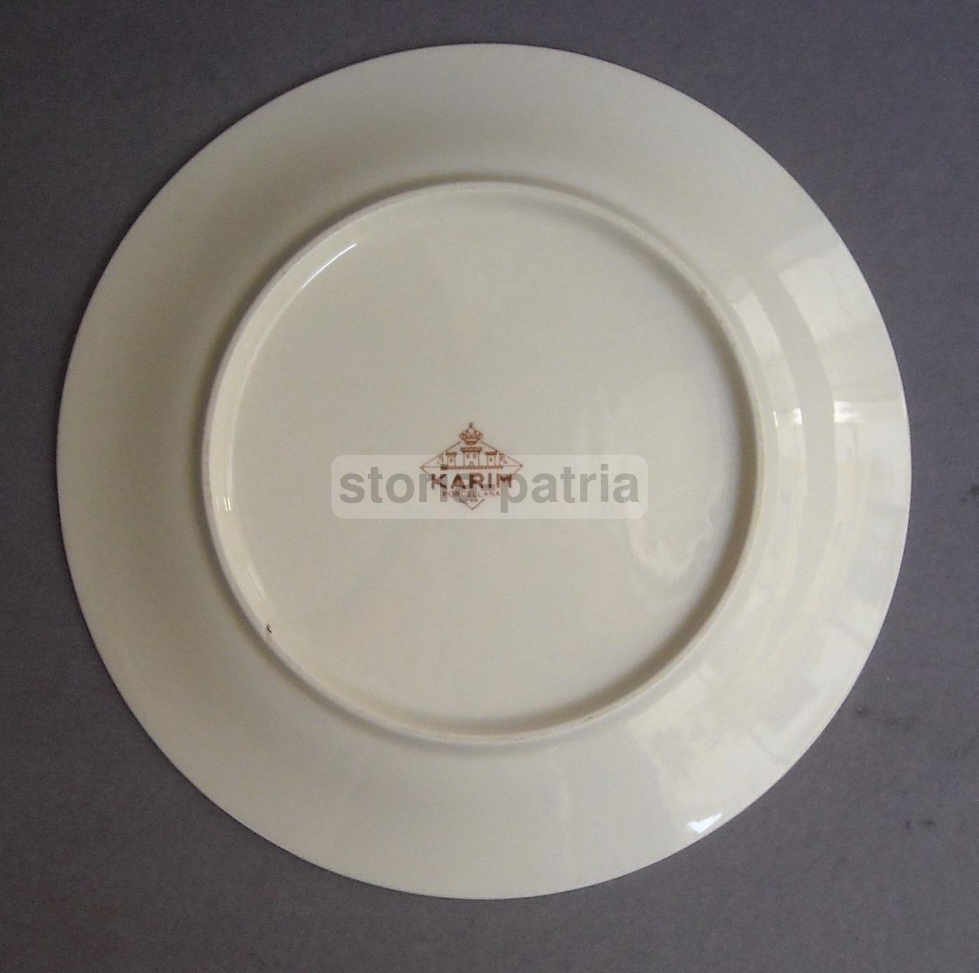 Piatto Porcellana Karim Decoro Floreale Policromo Anni 60 70