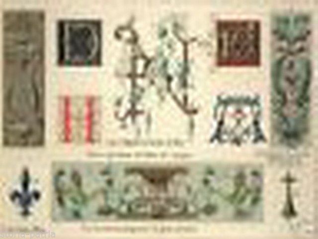 Stampa Cromolitografica Rinascimentale: Decorazioni Del XVI Secolo