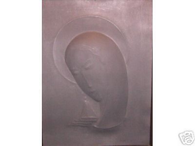 Madonna Del Mare, Luciani, 1934. Metallo Sbalzato Art Déco