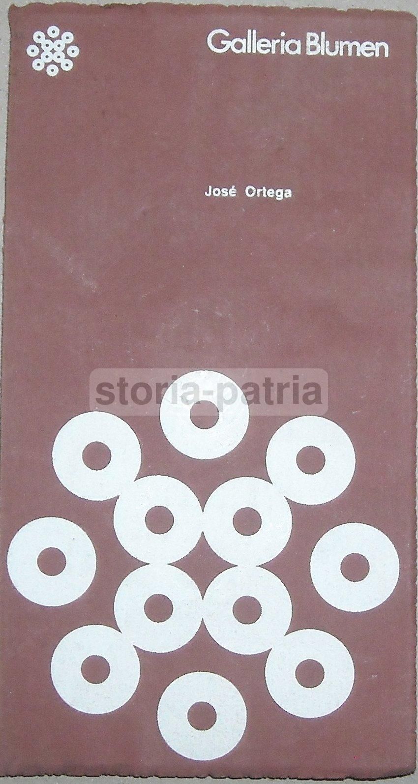 Catalogo José Ortega Opere Grafiche Galleria Blumen Lugano 1975