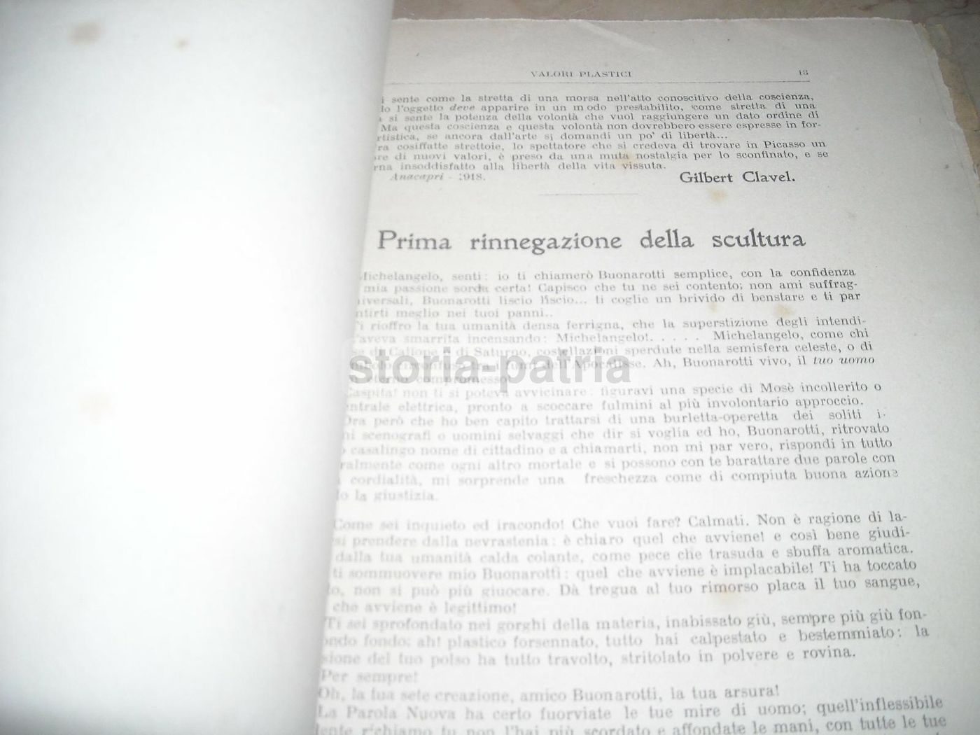 Valori Plastici Rivista d'Arte 1918 1922 Roma Broglio De Chirico