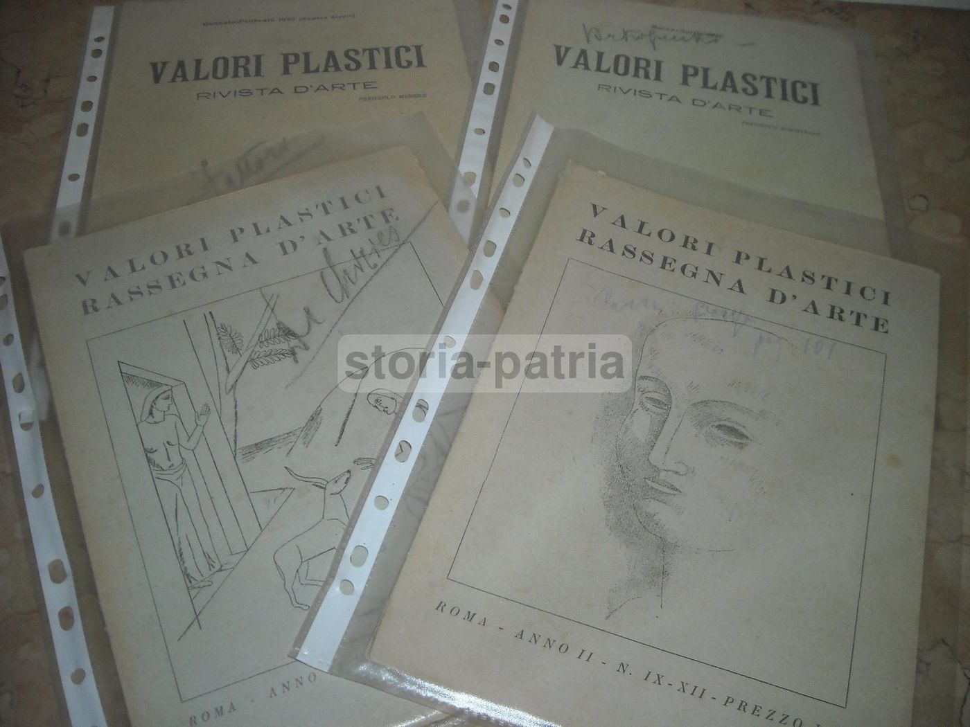 Valori Plastici Rivista d'Arte 1918 1922 Roma Broglio De Chirico