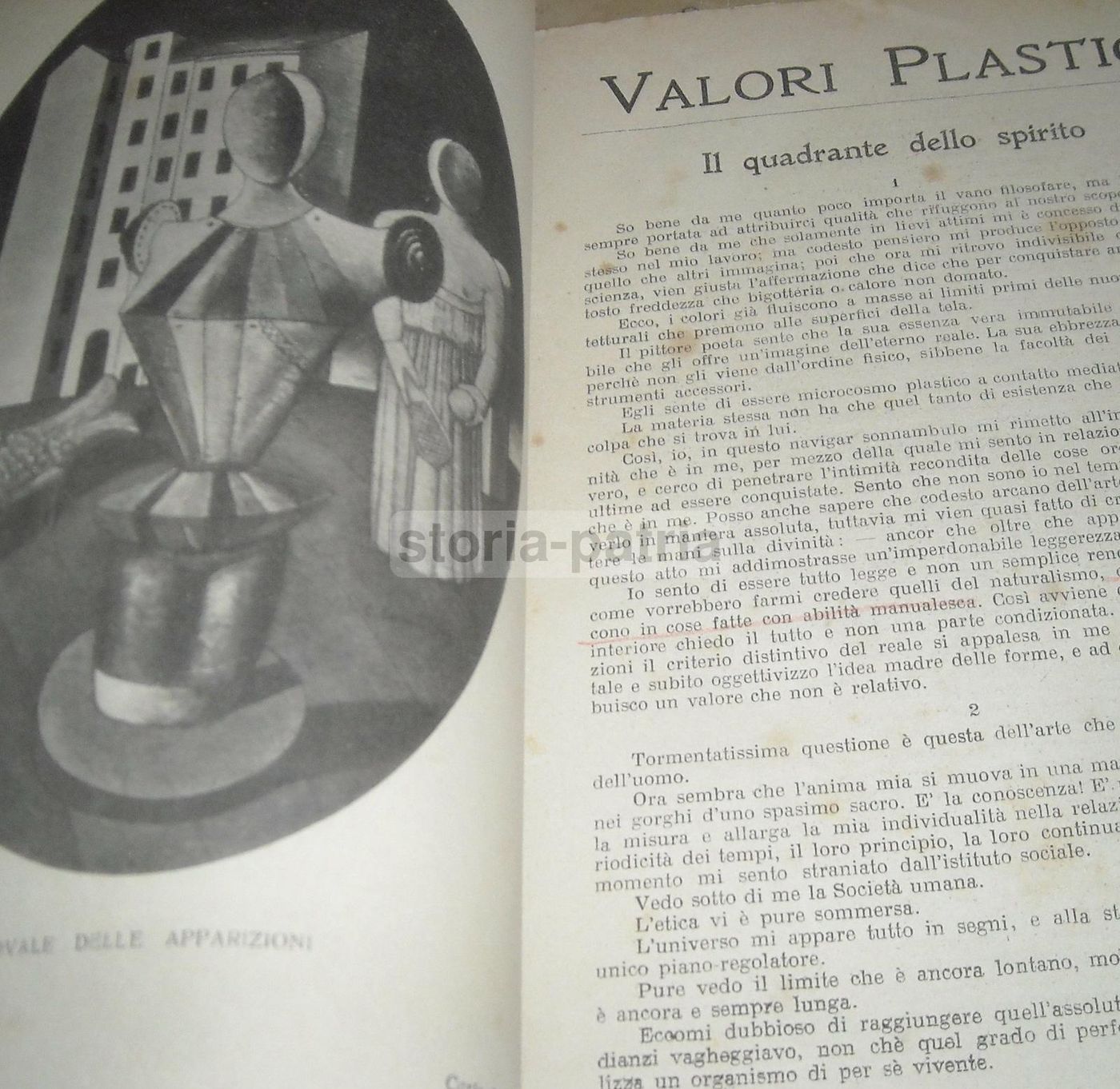 Valori Plastici Rivista d'Arte 1918 1922 Roma Broglio De Chirico
