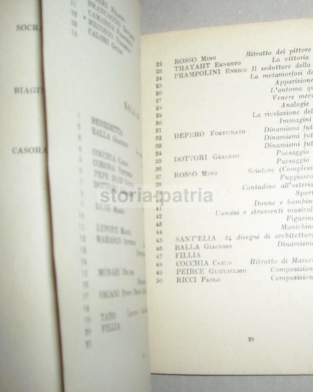 Catalogo Prima Quadriennale d'Arte Nazionale Roma 1931 Originale