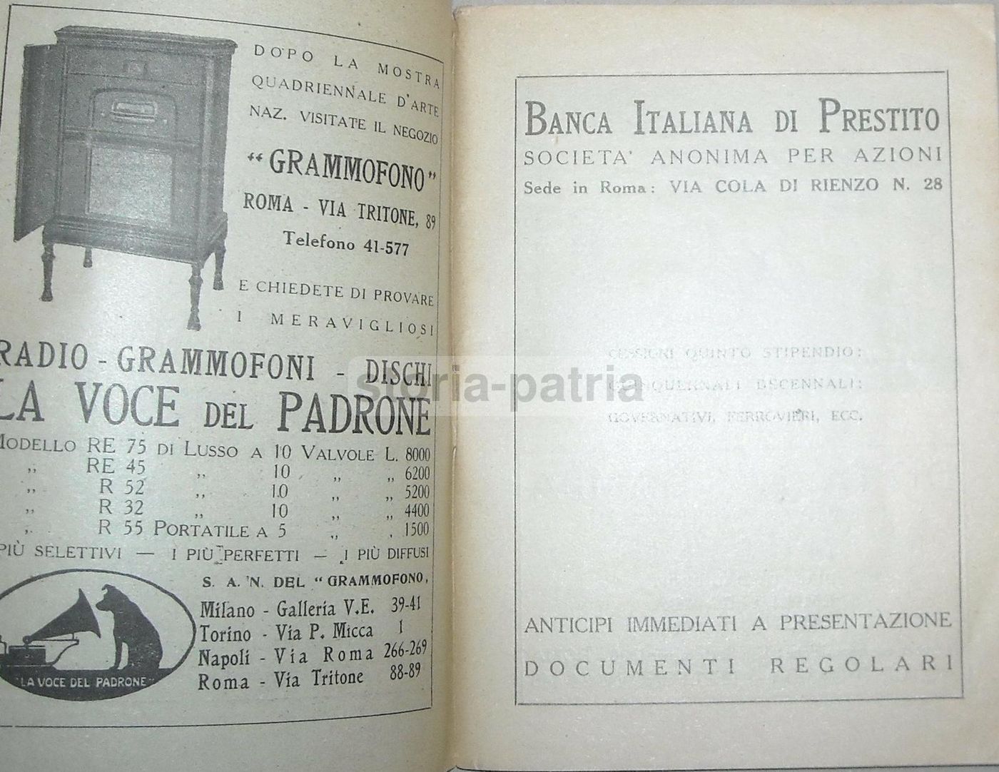 Catalogo Prima Quadriennale d'Arte Nazionale Roma 1931 Originale
