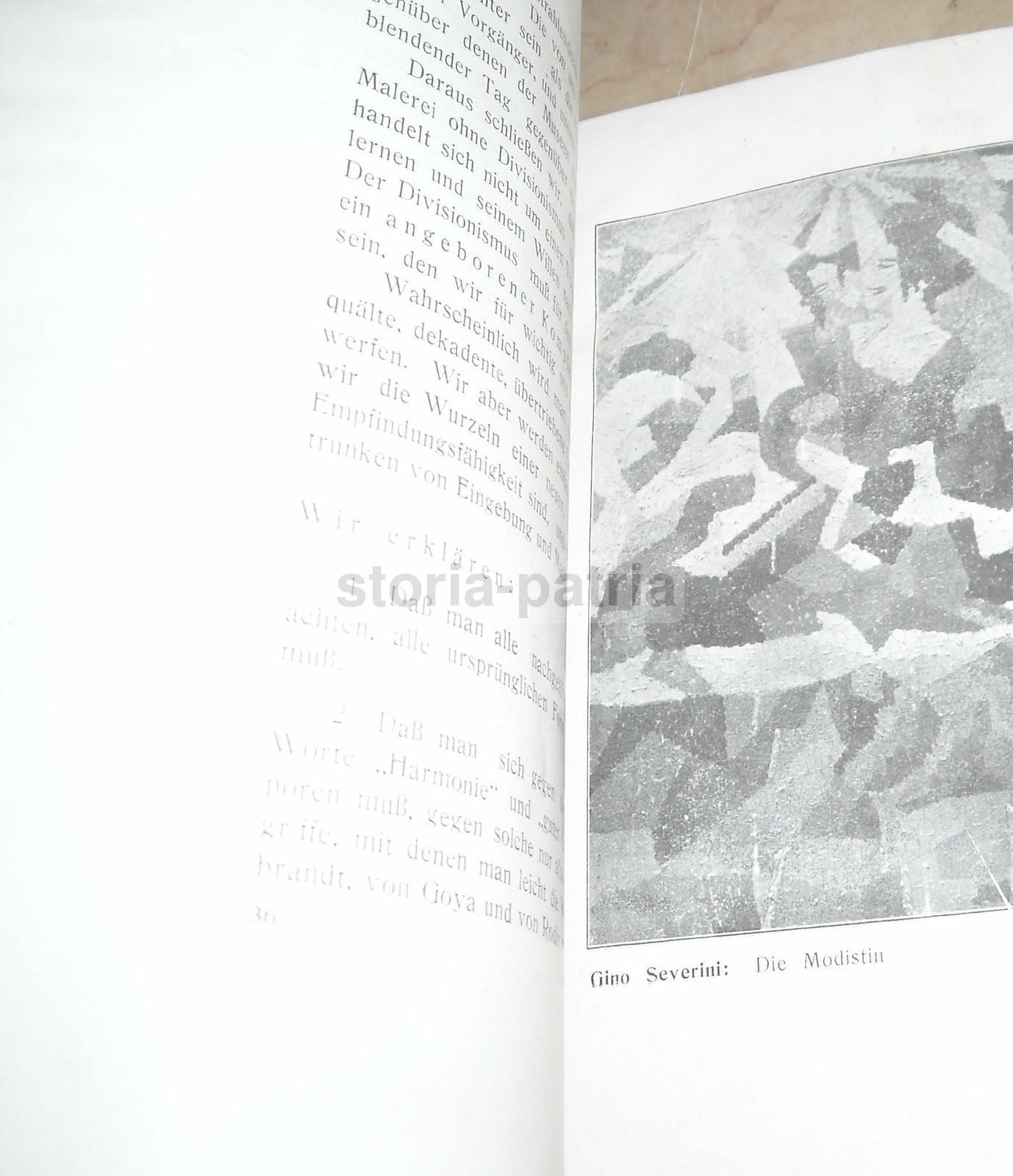 Catalogo Futuristi Berlino 1912 Der Sturm Boccioni Carrà Russolo