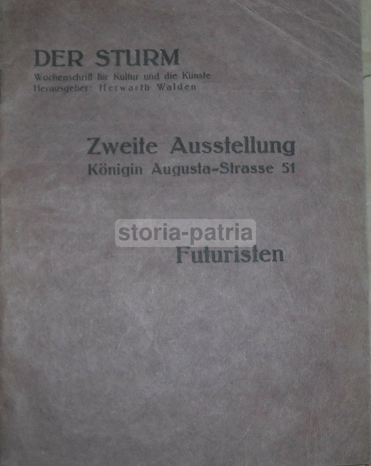 Catalogo Futuristi Berlino 1912 Der Sturm Boccioni Carrà Russolo
