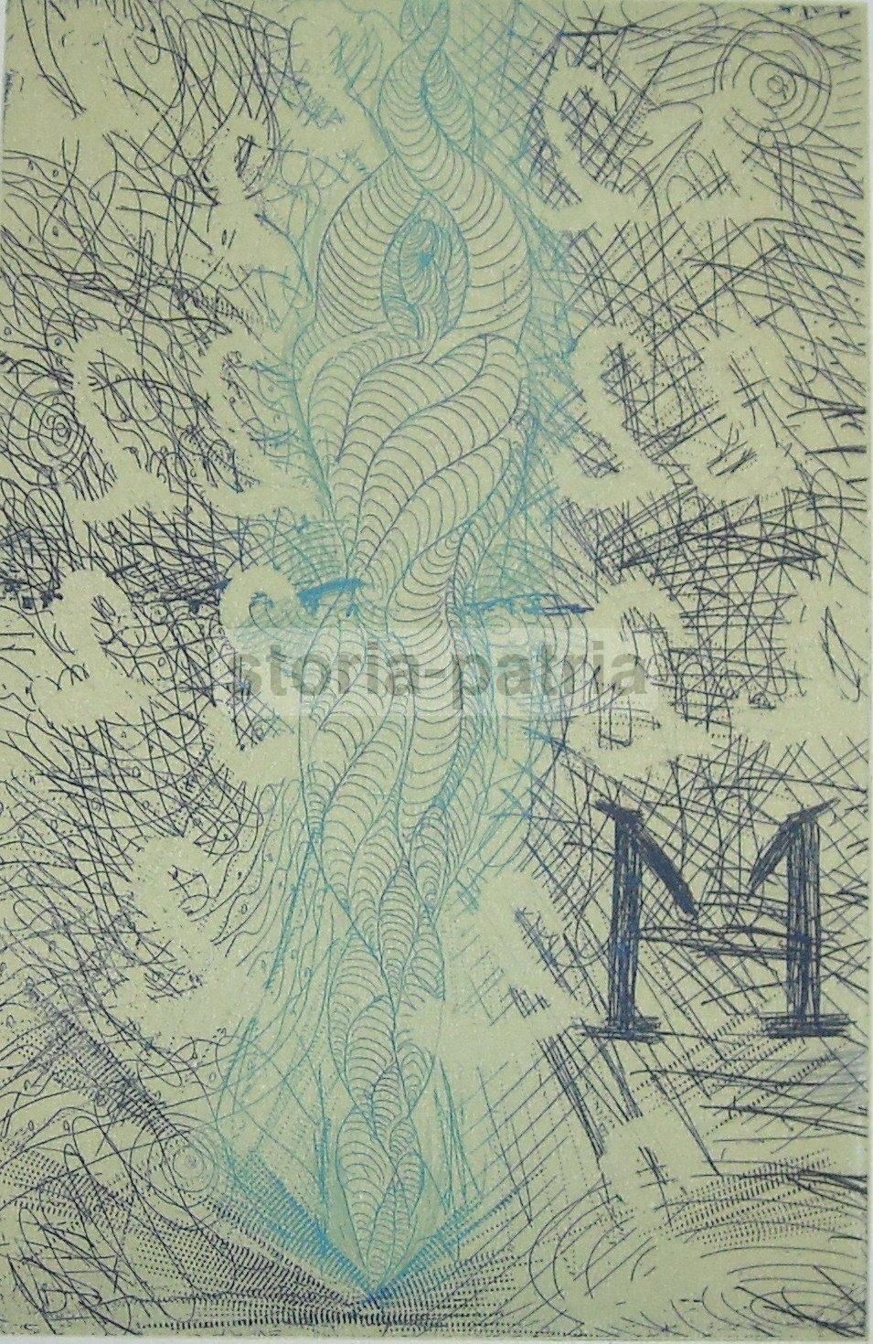 Bruno Ceccobelli, La Rosa Dei Due. Incisione Originale, 1992
