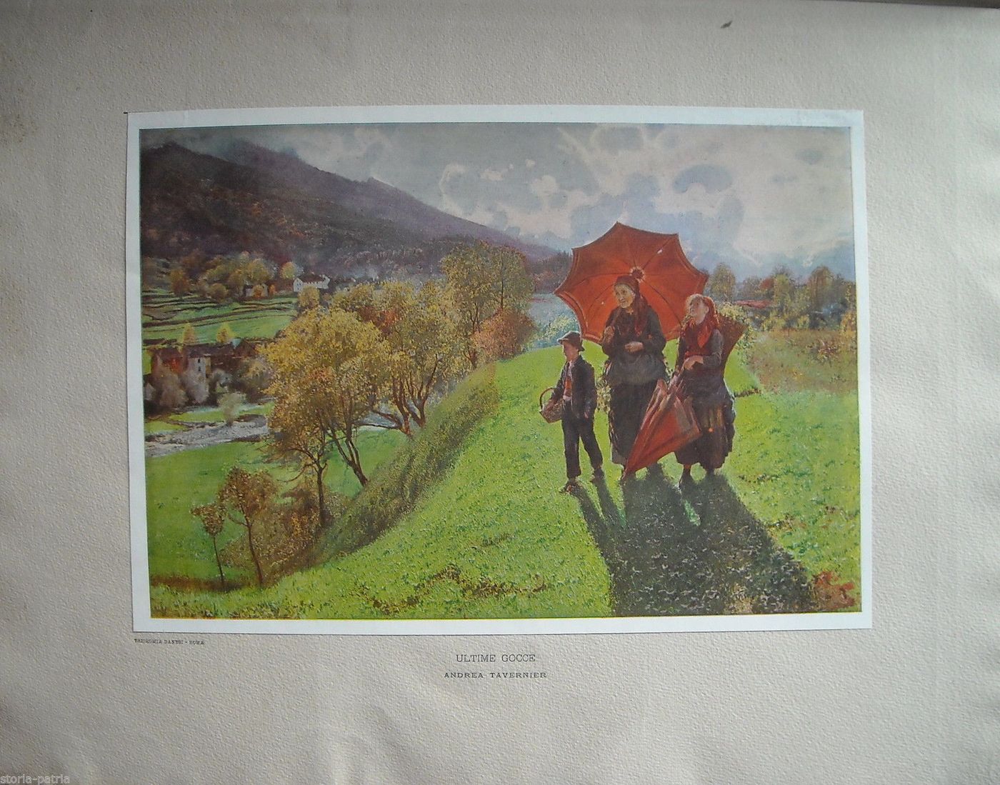 Andrea Tavernier, Ultime Gocce: Stampa Cromolitografica Danesi, Roma, Inizio '900