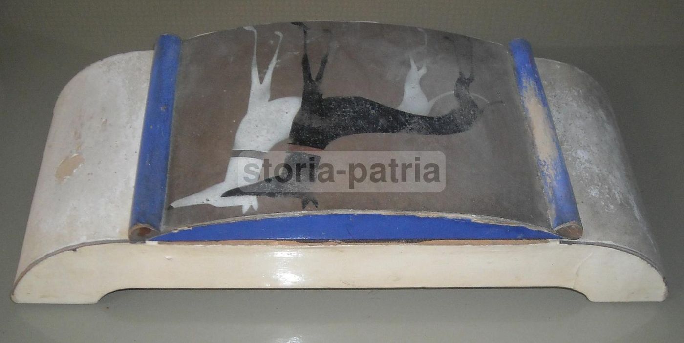 Scatola Portagioie Art Déco Con Cani Levrieri, Anni '20