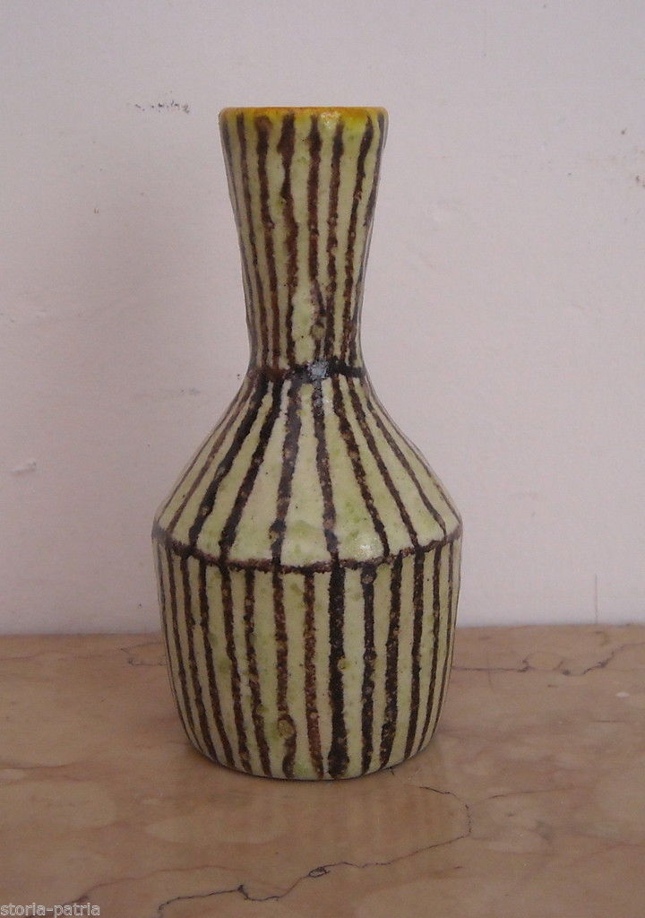 Ceramica La Cava Firmata Anni '50 '60 Vasetto Decorativo Vintage