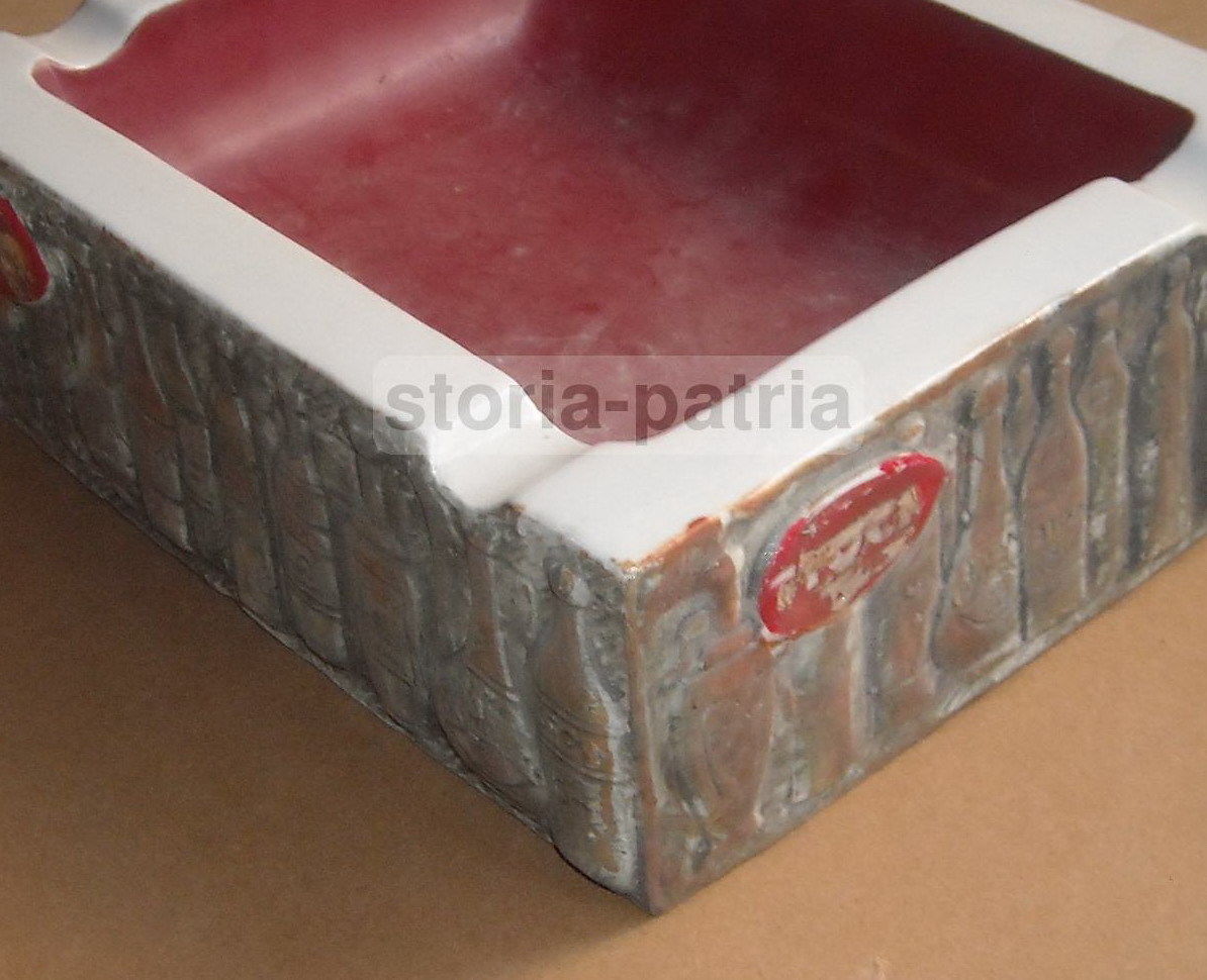 Posacenere In Ceramica Pubblicitario Stock, Brescia, Anni 1950 1970