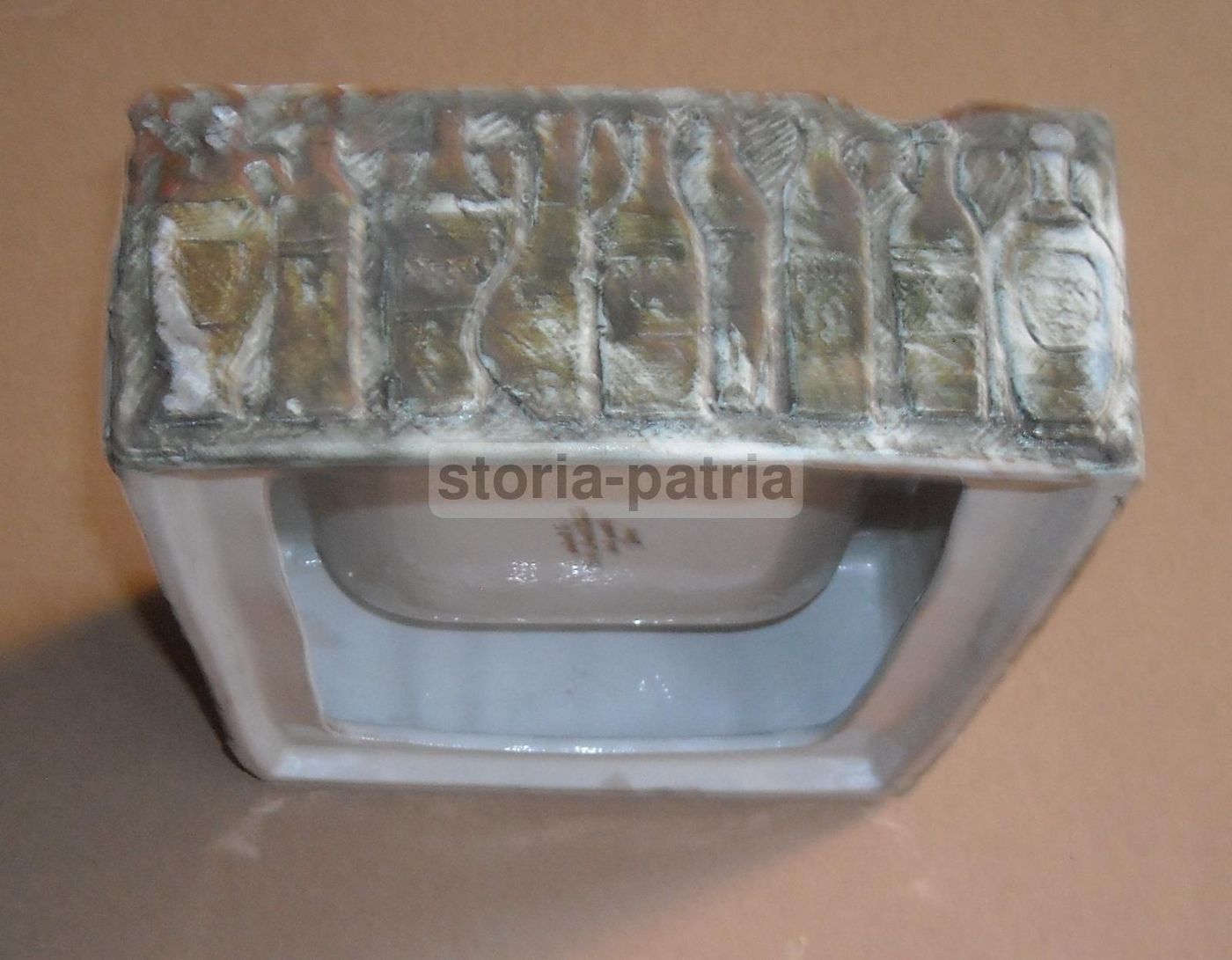 Posacenere Pubblicitario Stock In Ceramica, Anni '50 '70, Brescia
