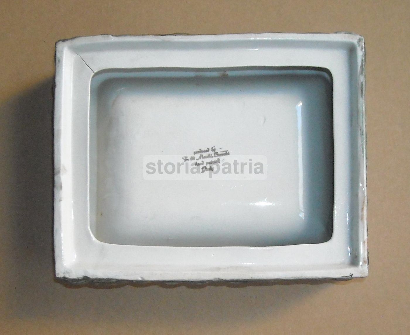 Posacenere Pubblicitario Stock In Ceramica, Anni '50 '70, Brescia