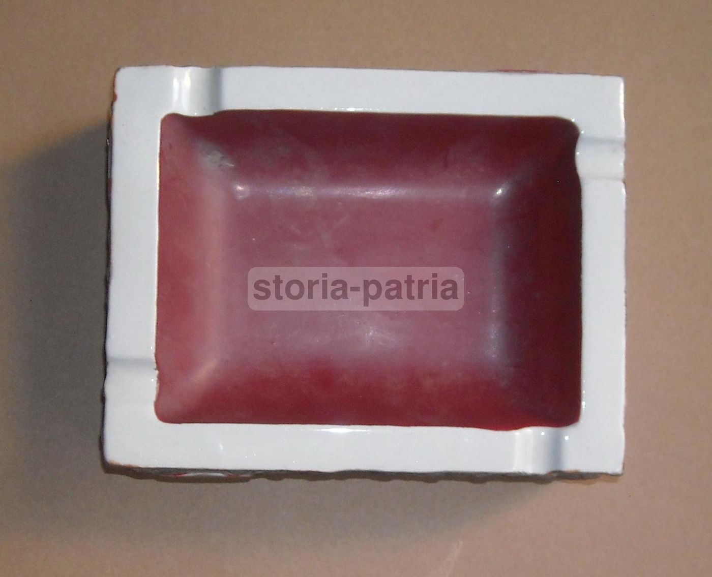 Posacenere Pubblicitario Stock In Ceramica, Anni '50 '70, Brescia