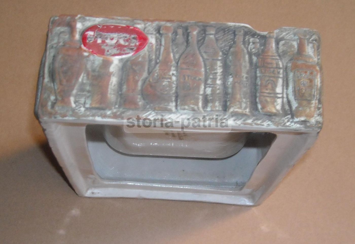 Posacenere Pubblicitario Stock In Ceramica, Anni '50 '70, Brescia