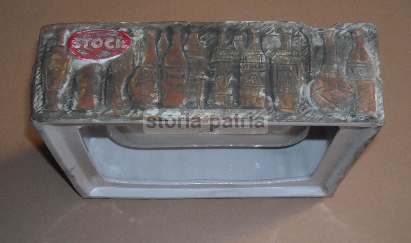 Posacenere Pubblicitario Stock In Ceramica, Anni '50 '70, Brescia