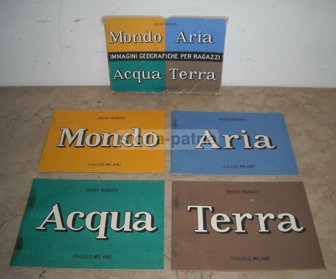 Bruno Munari: Mondo Aria Acqua Terra. Immagini Geografiche Per Ragazzi, Italgeo 1940