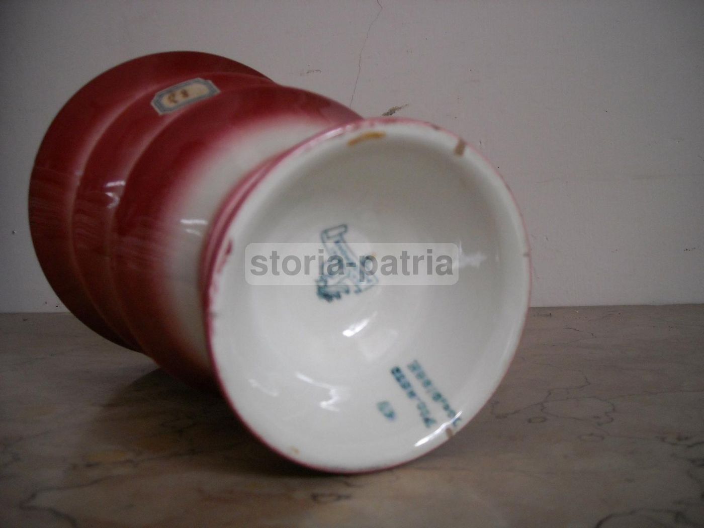 Vaso In Ceramica Galvani Pordenone Con Decoro Futurista, Anni '30