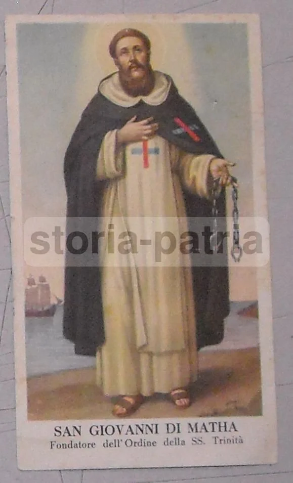Holy Card of Saint John of Matha, Founder of the Order of the Holy Trinity