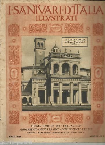 Santuario Madonna Della Bozzola, Garlasco (1931): Rivista Illustrata