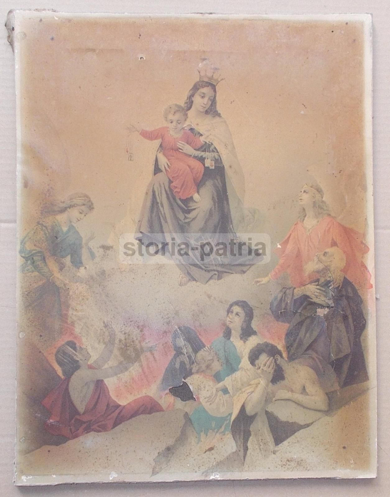 Madonna Del Carmine, Stampa Cromolitografica, Primi '900