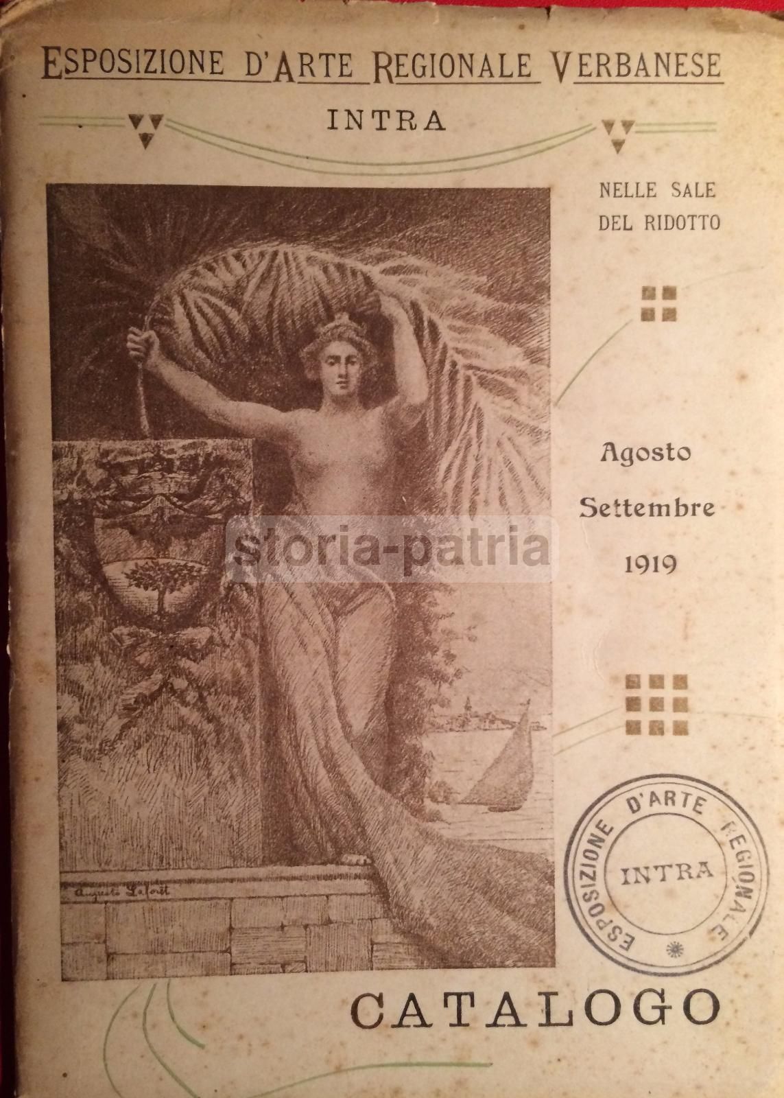 Catalogo Esposizione d'Arte Regionale Verbanese, Intra, 1919