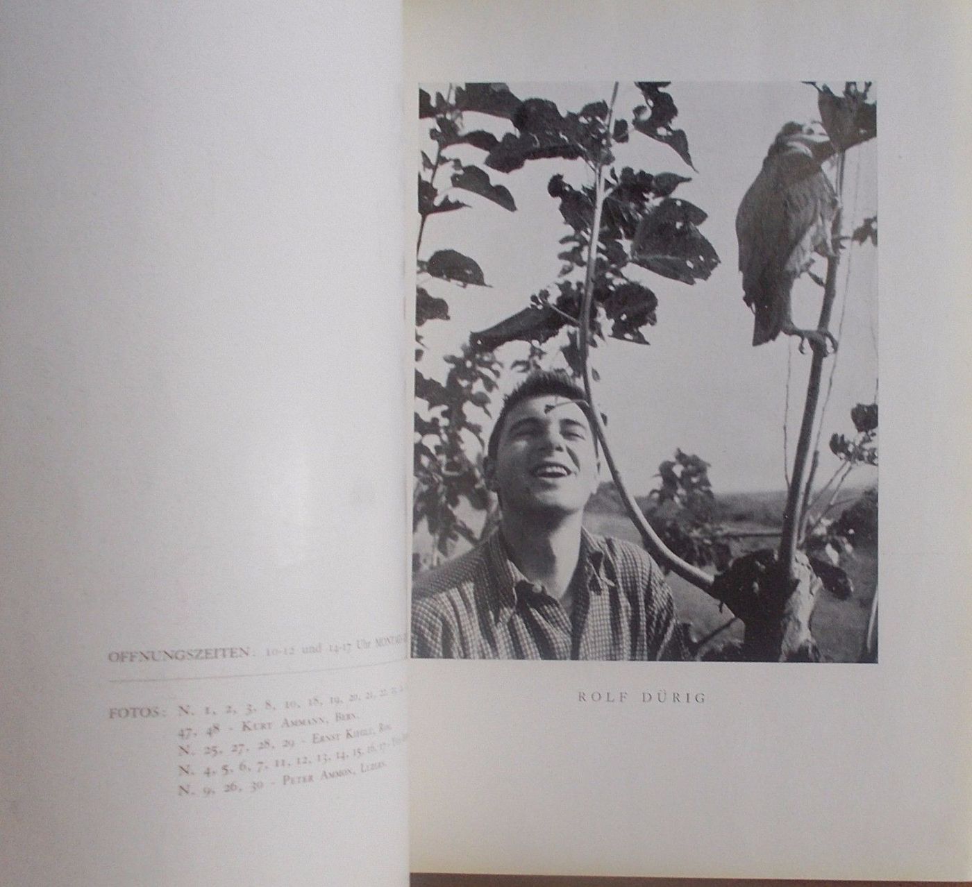 Catalogo Rolf Durig 1954 Kunstmuseum Luzern Autografato